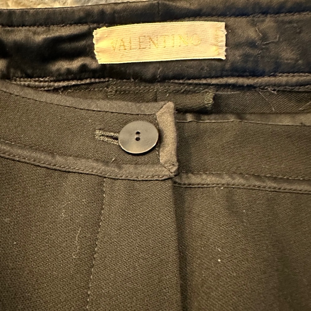 "BLACK FRIDAY SPECIAL" BLACK CREPE TUXEDO SLACKS - Picture 2 of 7